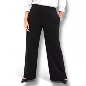 LANE BRYANT Lena Tailored Stretch Straight Leg Pant w/T3 Tech - 16 Long Black